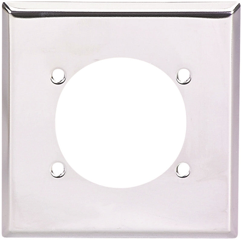 Wallplate 2g Rng-dryr Std Chrm