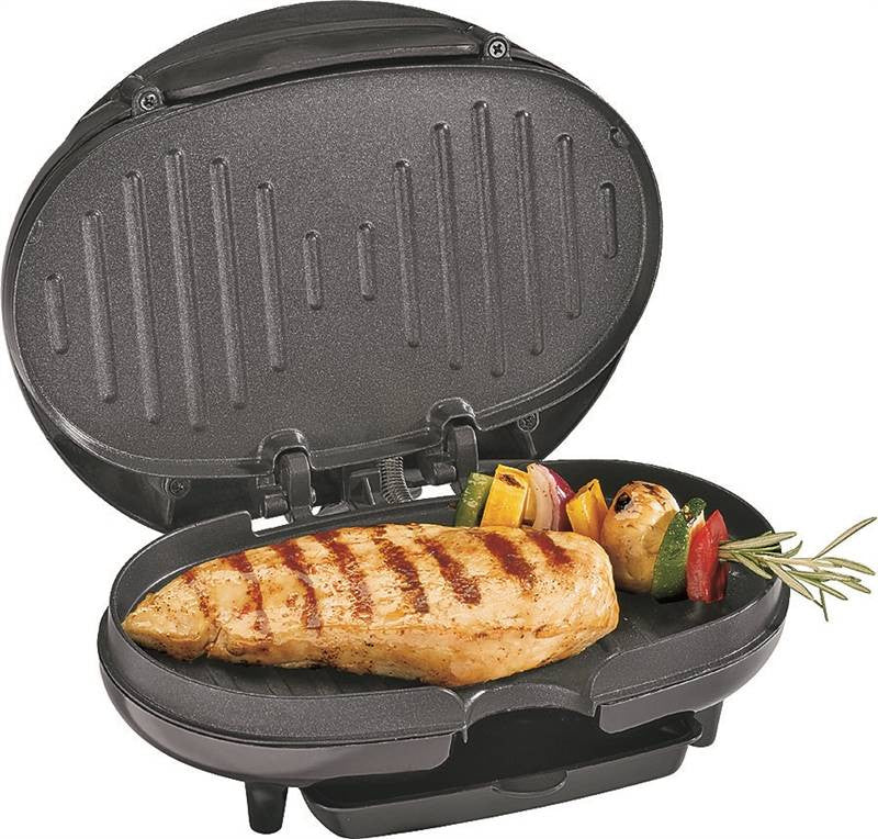 Grill Elec Cmpt Sm Blk 32sq-in