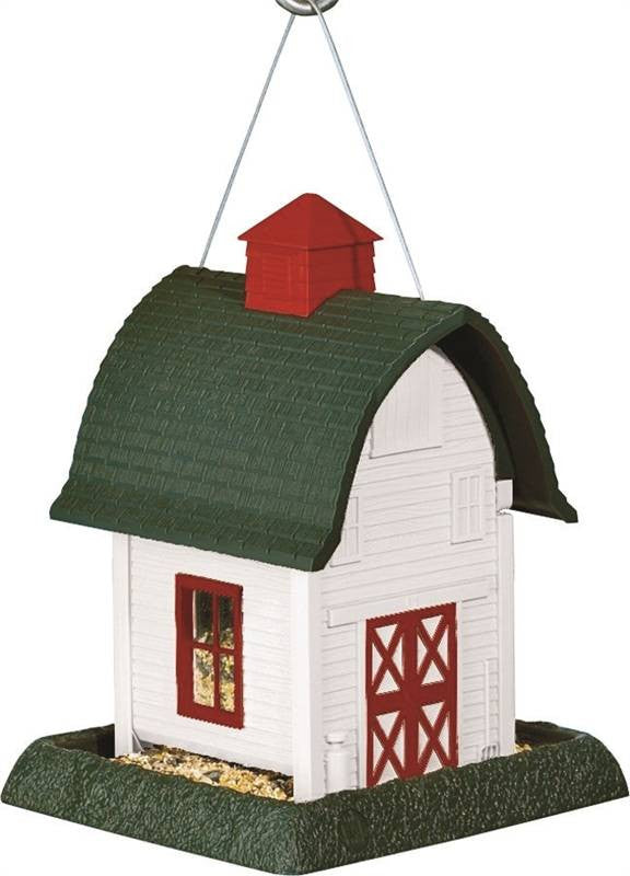 White Barn Birdfeeder