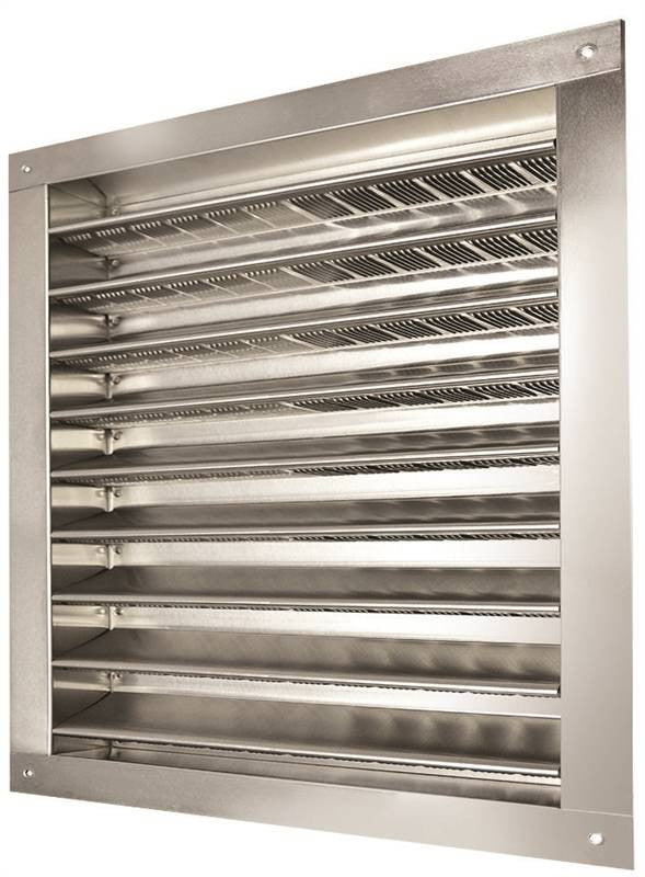 Dual Louver 12x12in Aluminum