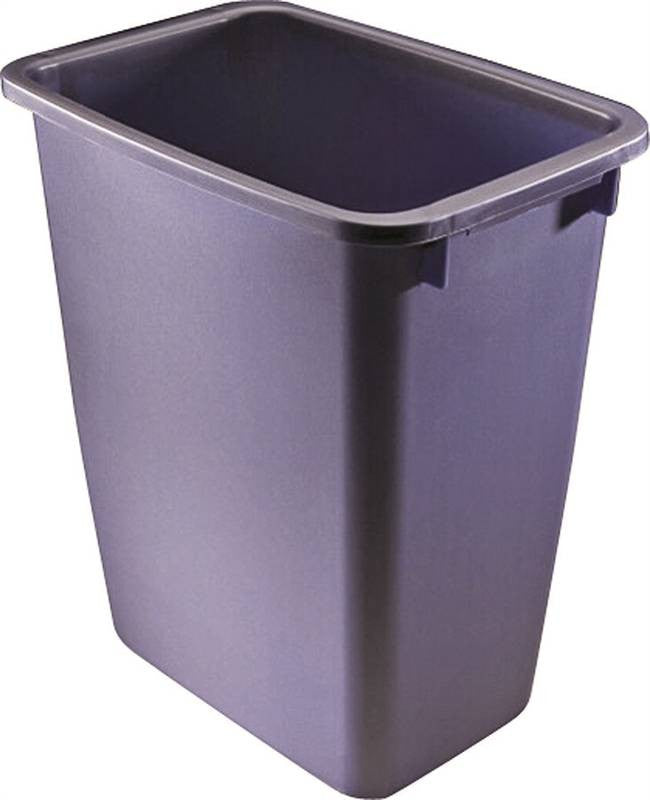 Wstbkt Rect Plast Aquam 36qt