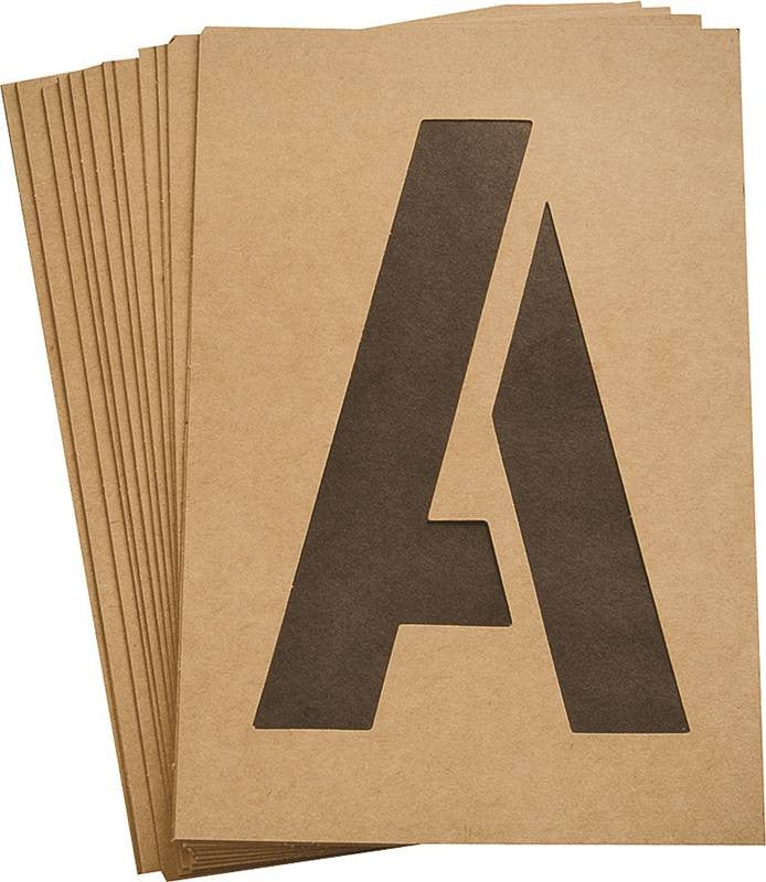 Stencil Number-letter 6in Kit