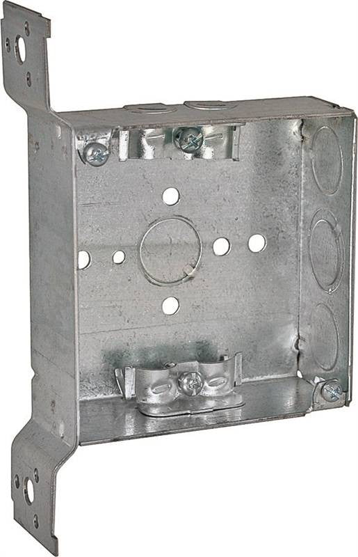 Box Outlet Stl 4in Sq Brkt Wld