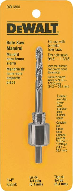 1-4in Shank Hole Saw Mandrel