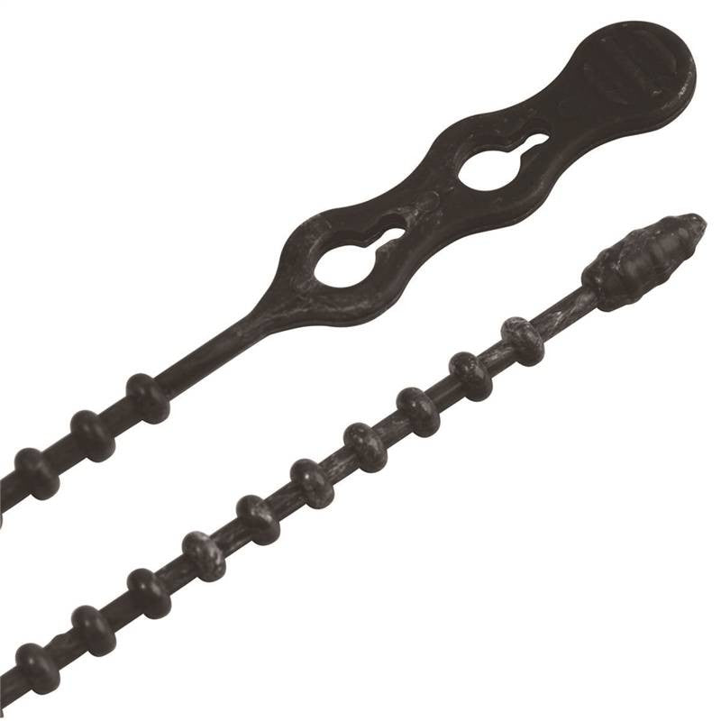 Cable Tie Beaded Black 12in