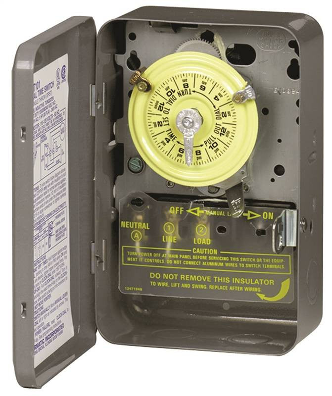 Switch Timer 1pole 2hp 40a120v