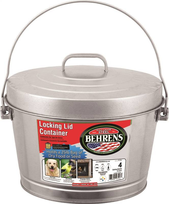 Can Steel Locking Lid 4 Gallon