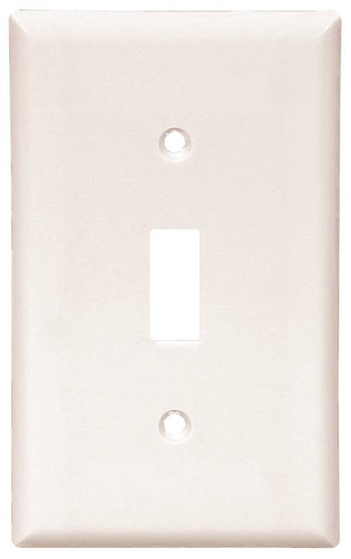 Wall Plate 1 Gang Tgl Wht 10pk