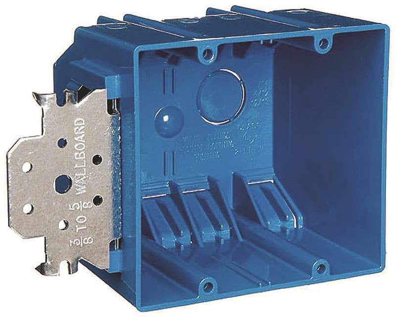Box Outlet Pvc 2g Sq New Work
