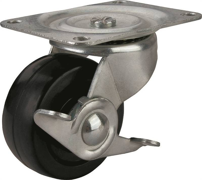 Caster Swivel 2in Rub-zinc