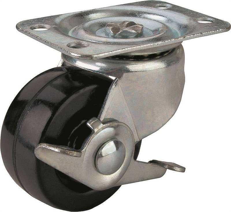 Caster Swivel 4in Rub-zinc