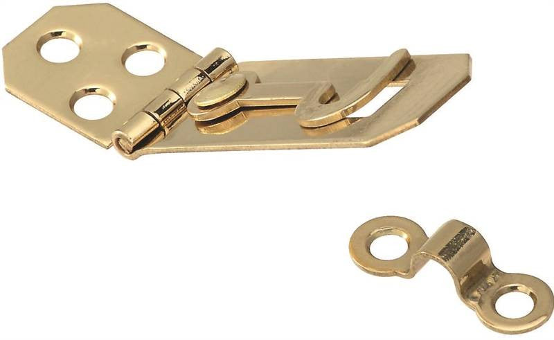 Hasp-hook Sb 3-4in Brt Brs