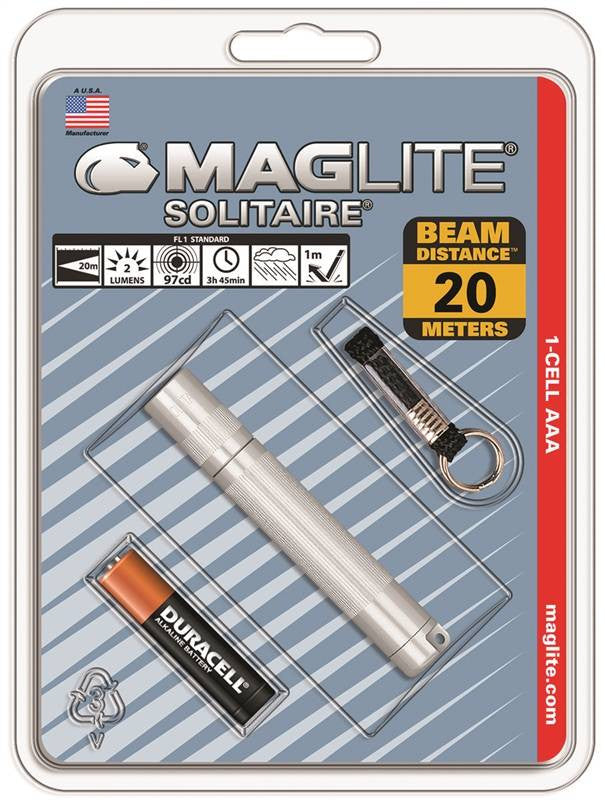 Flshlt Solitare Slvr Maglite