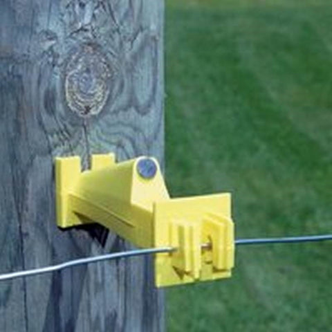 5in Wood Post Yellow Insulaor