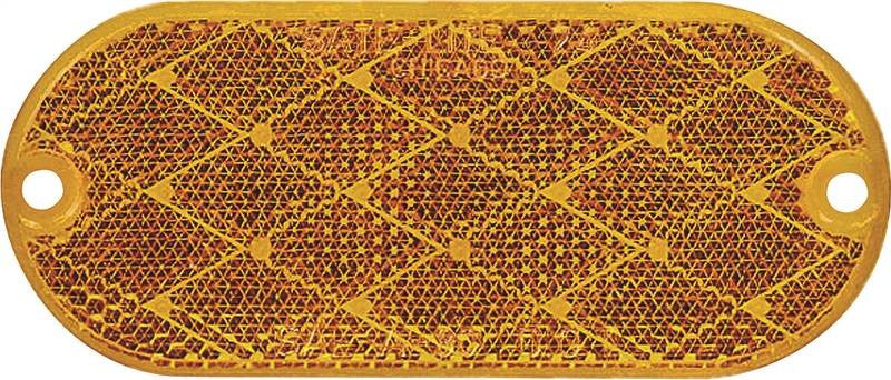 Amber Oblong Reflector