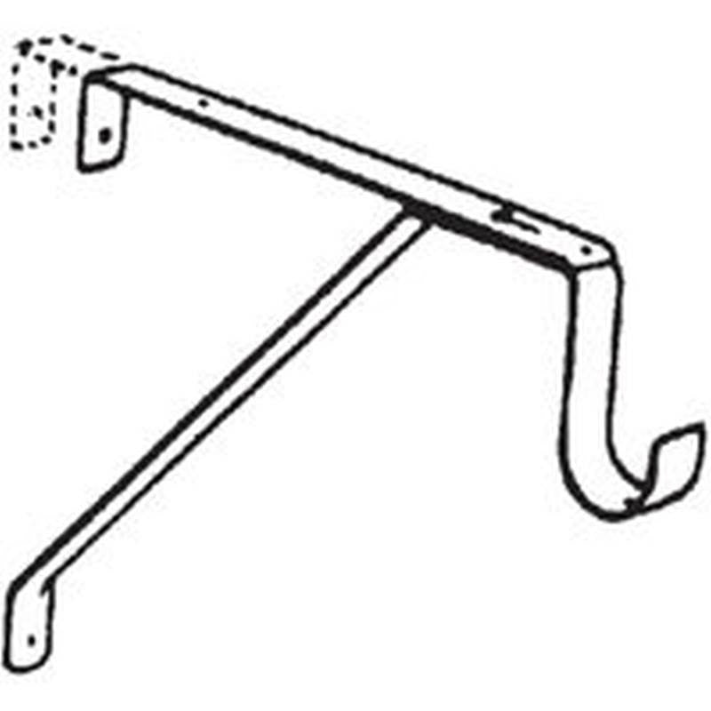 Bracket Shelf-rod Adj White