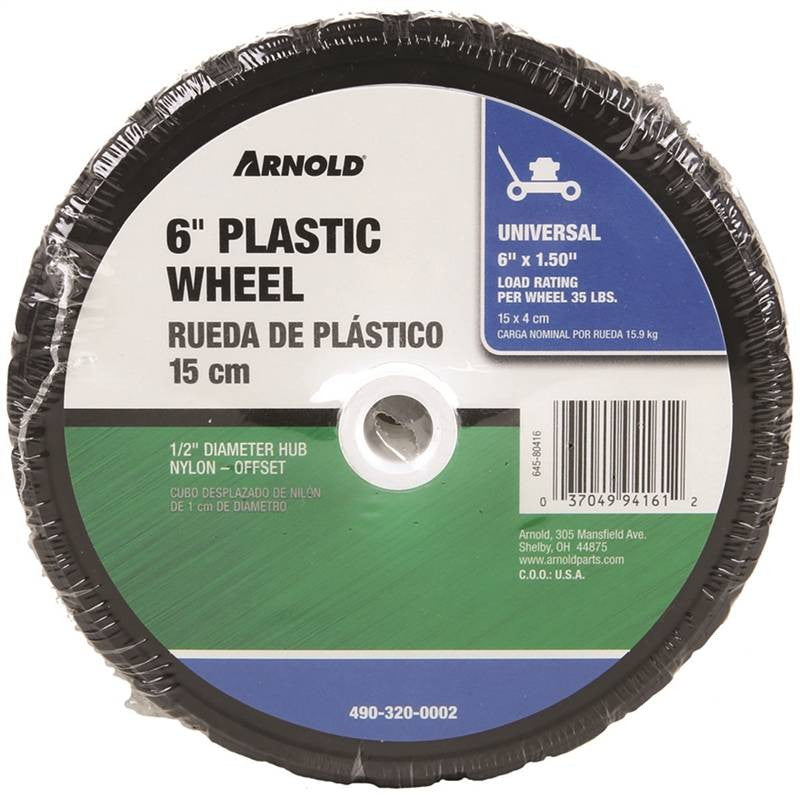 Mower Wheel Plstc Hub 6x1.50in