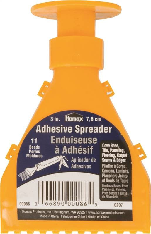 Adhesive Spreader Cove Base