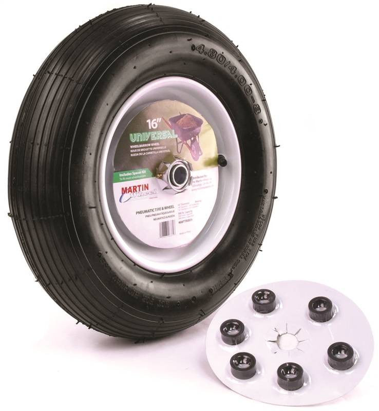 Wheel Whlbrw Pneu Uni 16in 3-4
