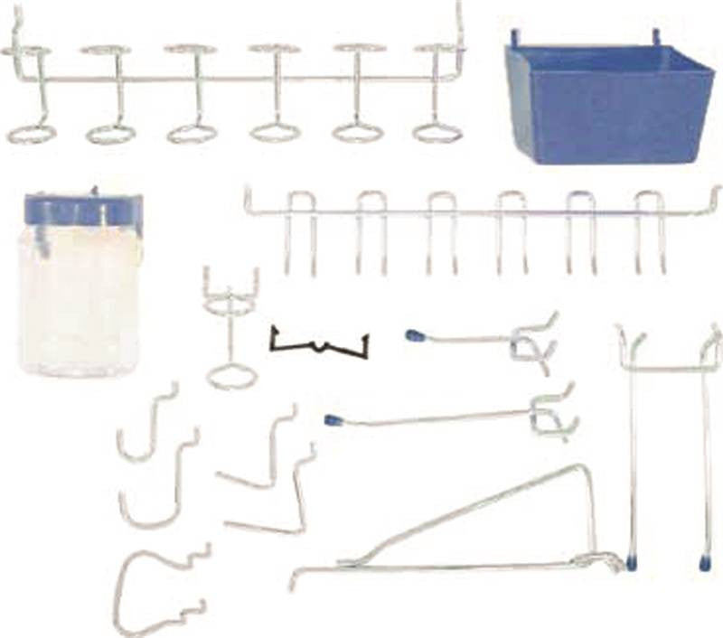 Hook Pegboard Kit 43 Piece