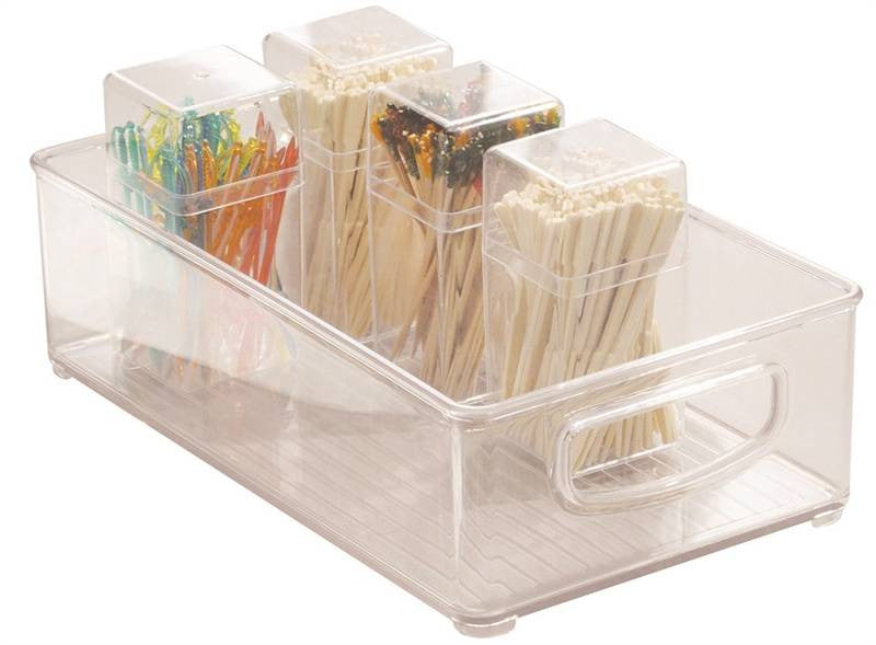 Kitchen Bin 10 X 6 X 3in Clear