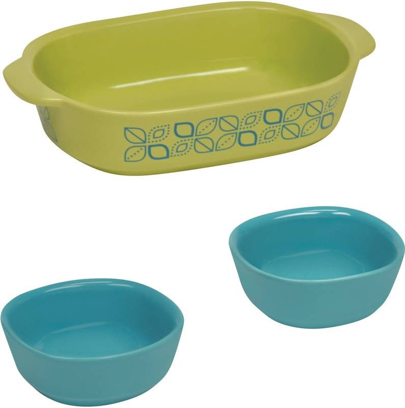 Bakeware Set Stoneware 3 Pc