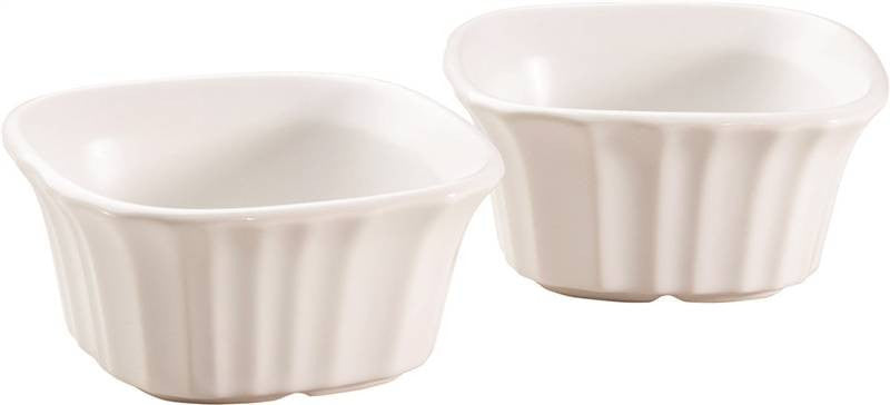 Baking Dish Fr Wht Set 2pc 7oz