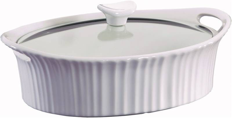 Baking Dish Wht Oval 2-1-2qt