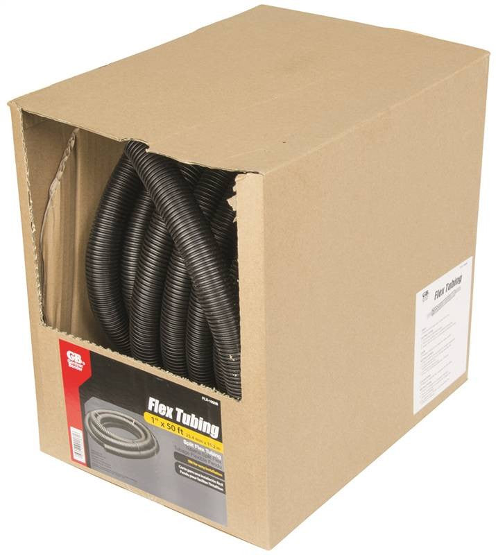 Tubing Flex Split 1inx50ft Blk