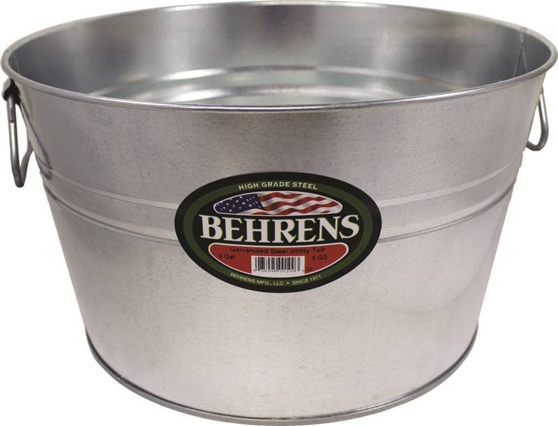 Tub Round Galv Steel 5 Gallon
