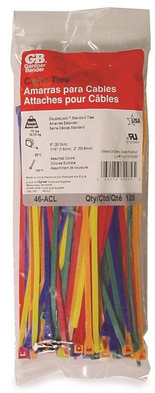 Cable Tie Asst Nat Color 120pk
