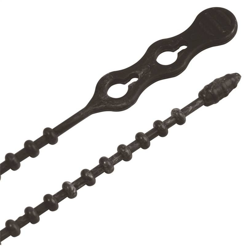 Cable Tie Beaded Black 8in