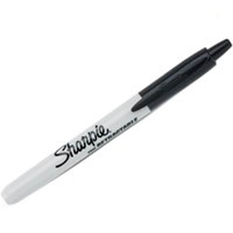 Marker Permnt Fine Pt Rtrc Blk