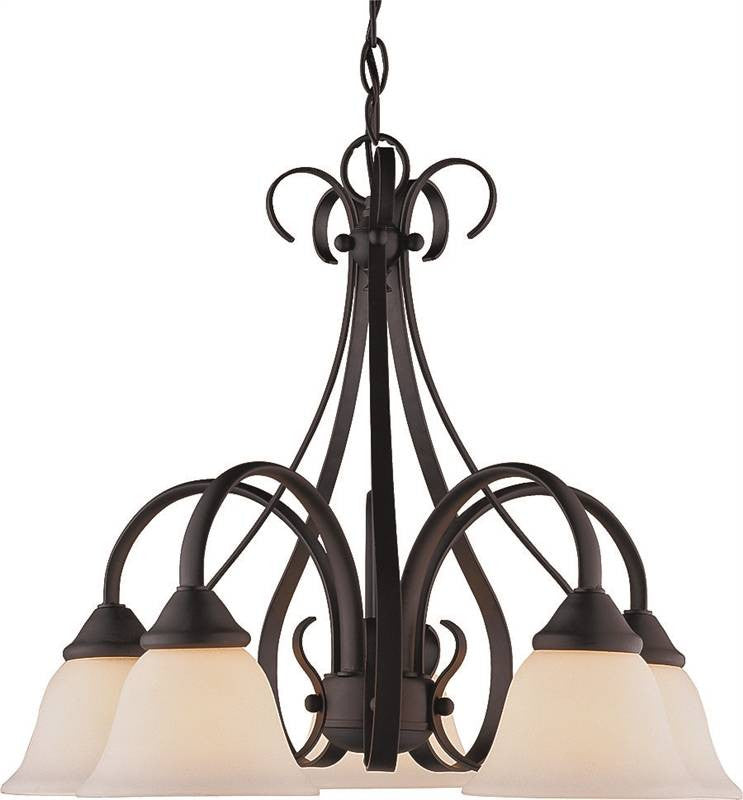 Fixture Chandelier 5lt Mat Blk