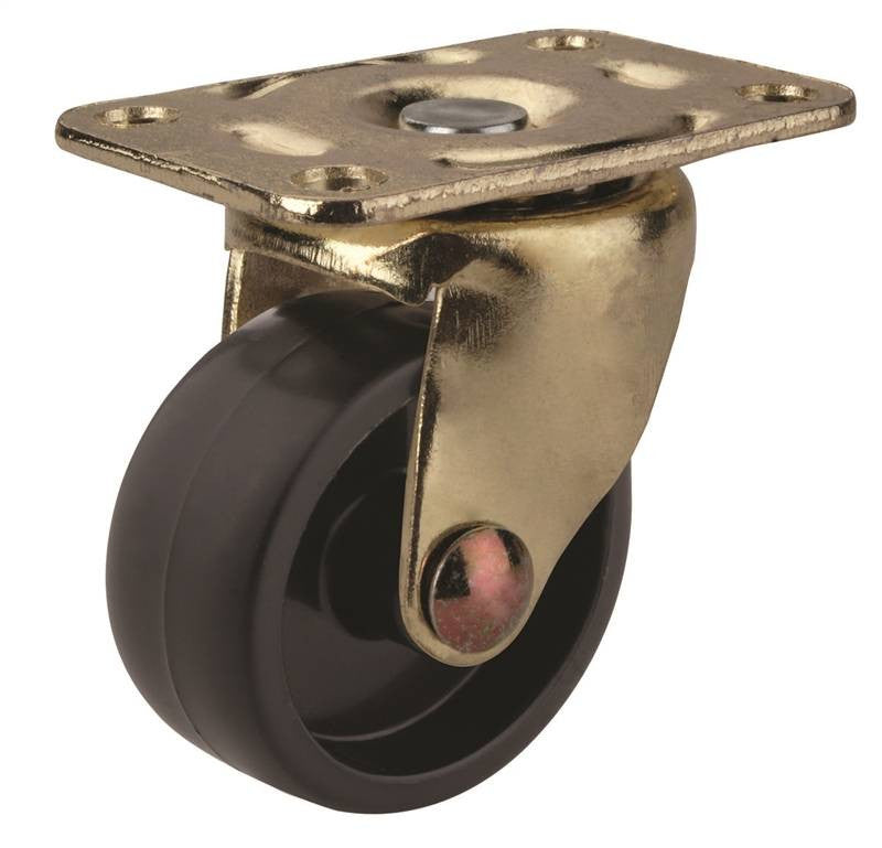Caster Plate 1-1-4in Brs-blk
