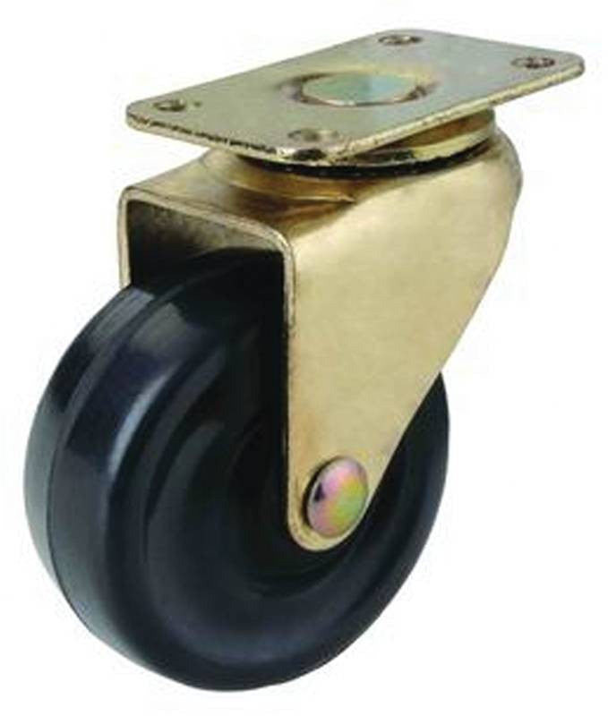 Caster Plate Med 1-5-8 Brass