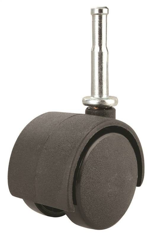 Caster 2-wheel Stem 2in Blk