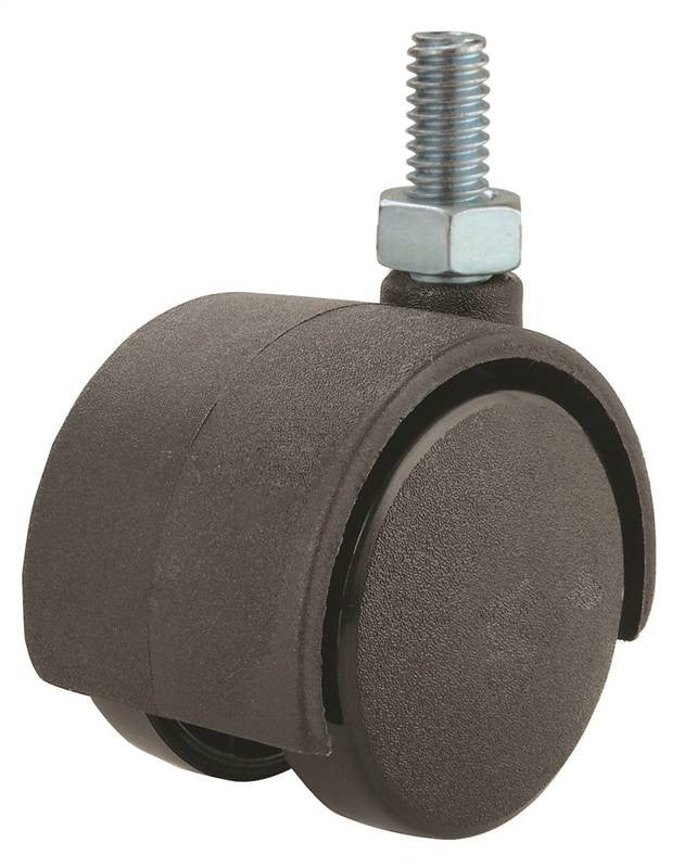 Caster 2-wheel Stem 2in Blk