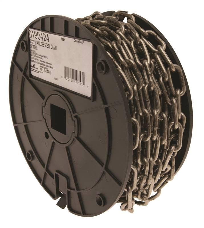 Chain 5-32in Ss 50ft Reel