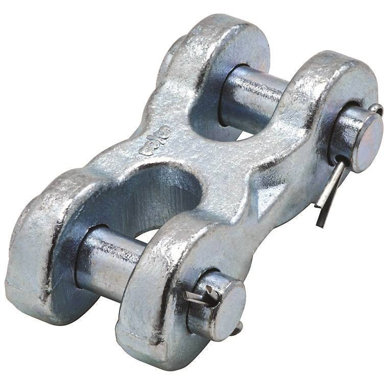Dbl Clevis Link 5-8in Zn Plt