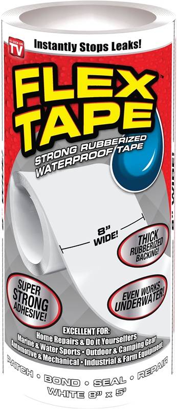 Tape Flex White 8in X 5ft