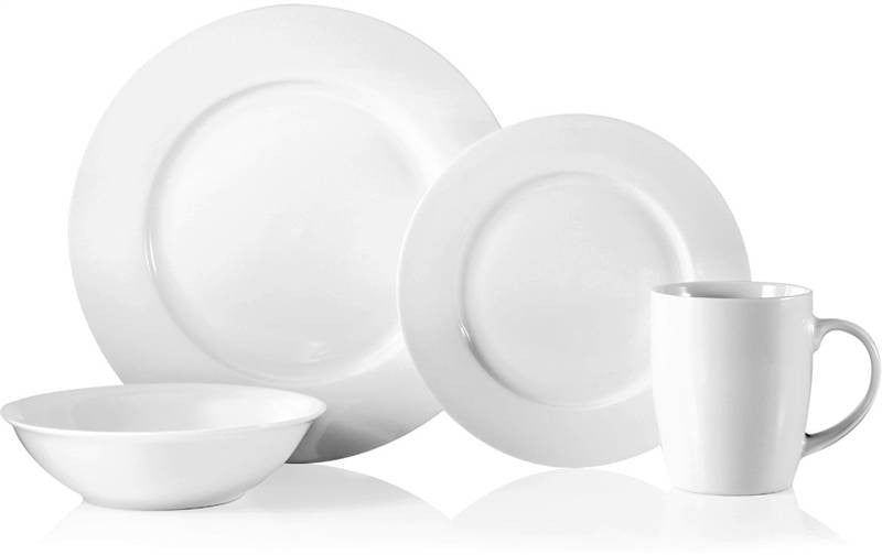 Dinnerware Naturally White16pc