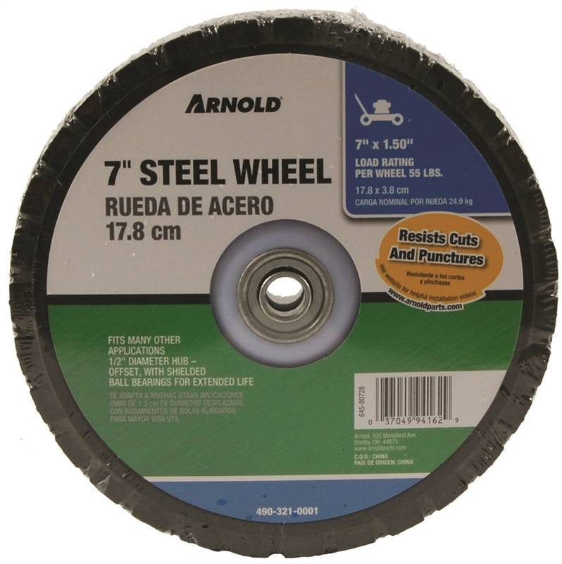 Mower Wheel Steel Hub 7x1.50in