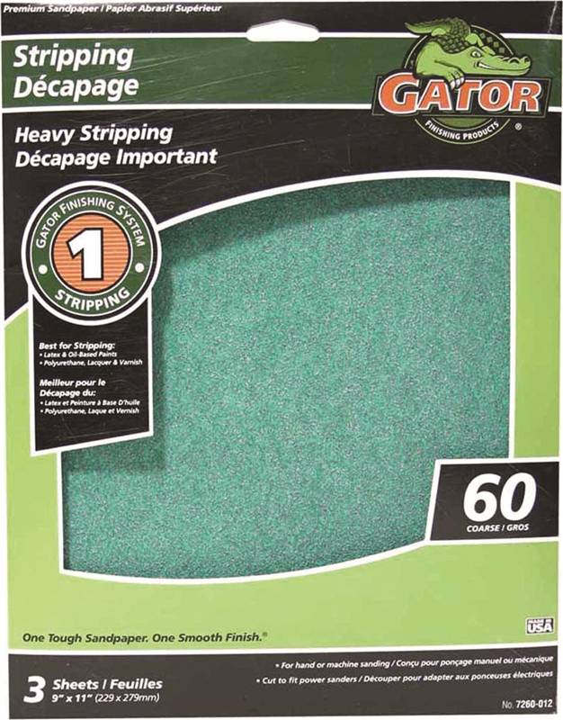 Sandpaper Al Ox 9x11in 60grt