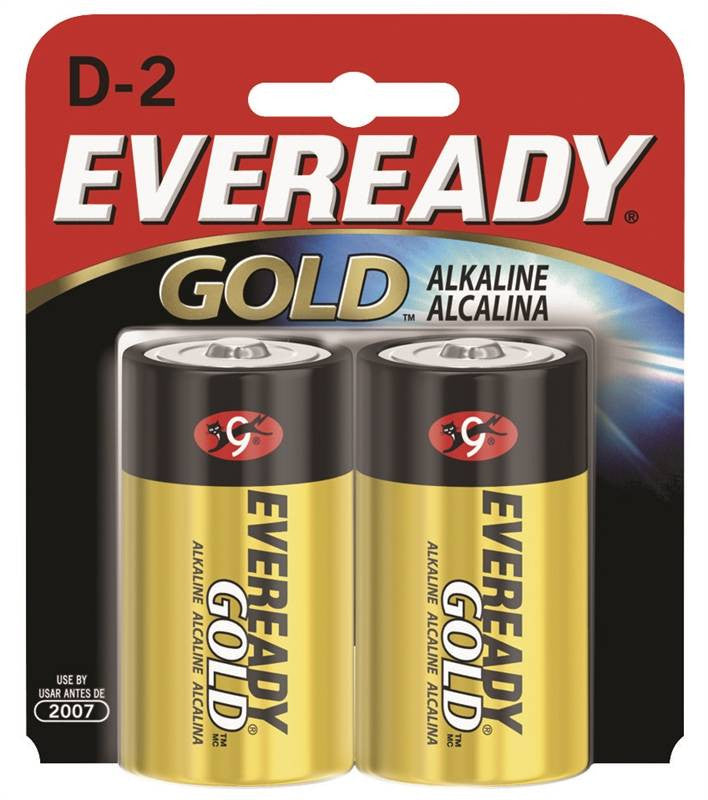 Battery D2 Alkaline 2-card