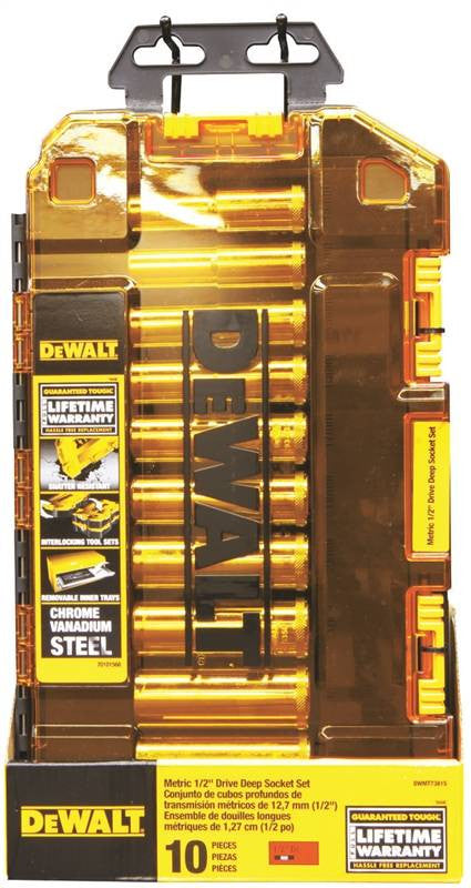 Socket Set Deep 1-2in Drive Mm
