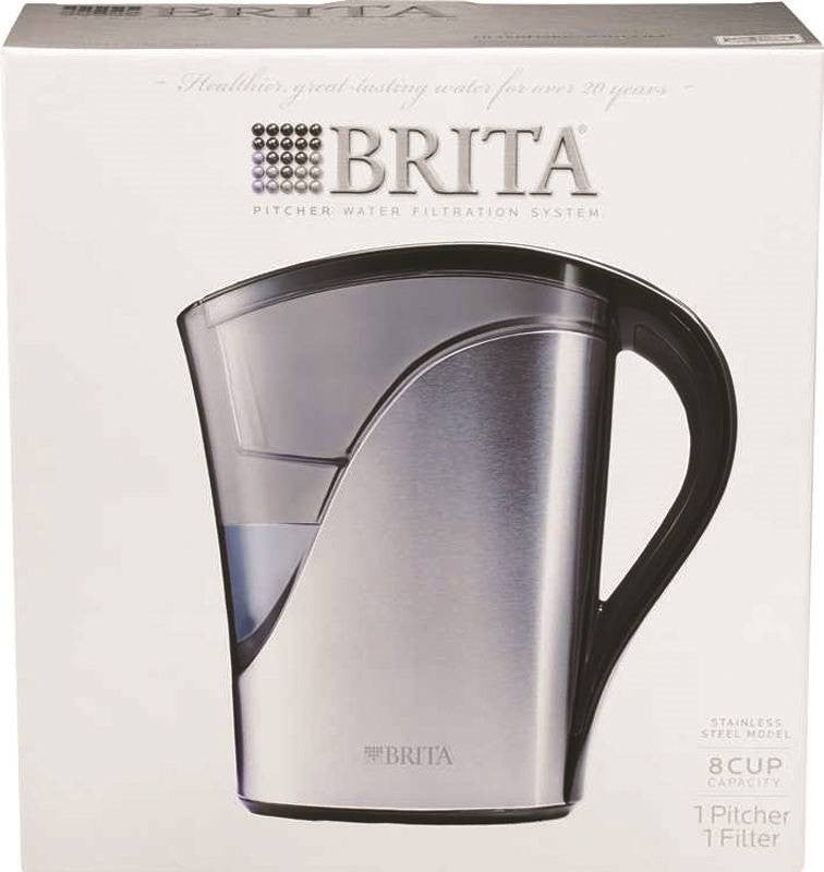 Pitcher Filtrd Slim Ss 48oz
