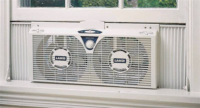 Fan Window Twin 2-speed 8in