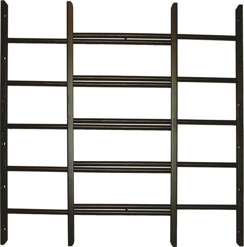 Guard Window Adj 5bar Black