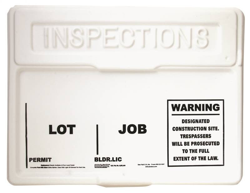 Permit Posting Box White